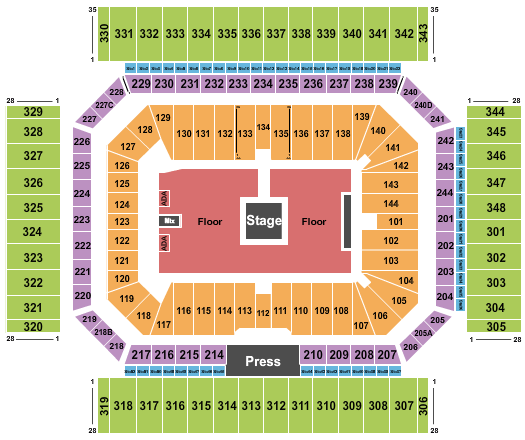 Alamodome Zach Bryan Seating Chart
